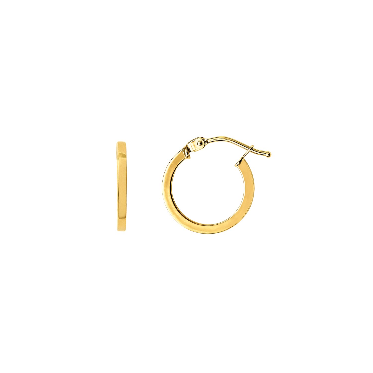 XENOX XG14K6020G - Gelbgold 585 Creolen - poliert – Ansicht 2