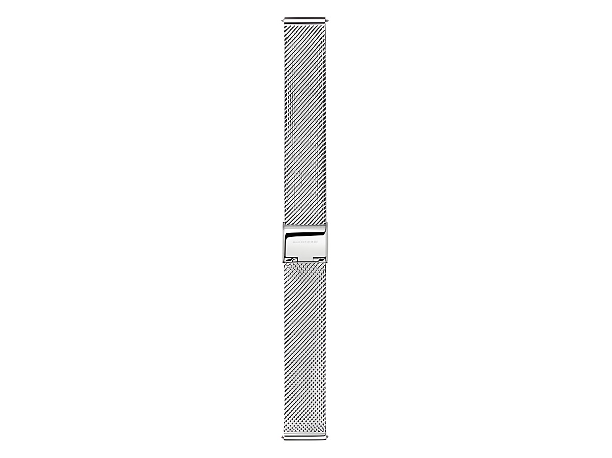 Hochwertiges Mondaine Uhren Metallarmband FMM.8916.STEM.5.K aus Milanaise Edelstahl in 16 mm Breite geeignet als Ersatz für verschiedene Uhrenmodelle.