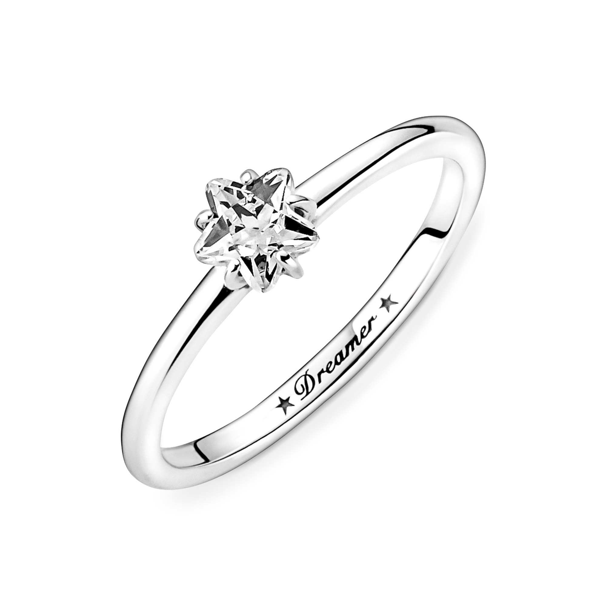 Pandora Ring - Himmlischer funkelnder Stern Solitaire - Sterling Silber - Zirkonia - klar Ansicht 4 – Ansicht 4
