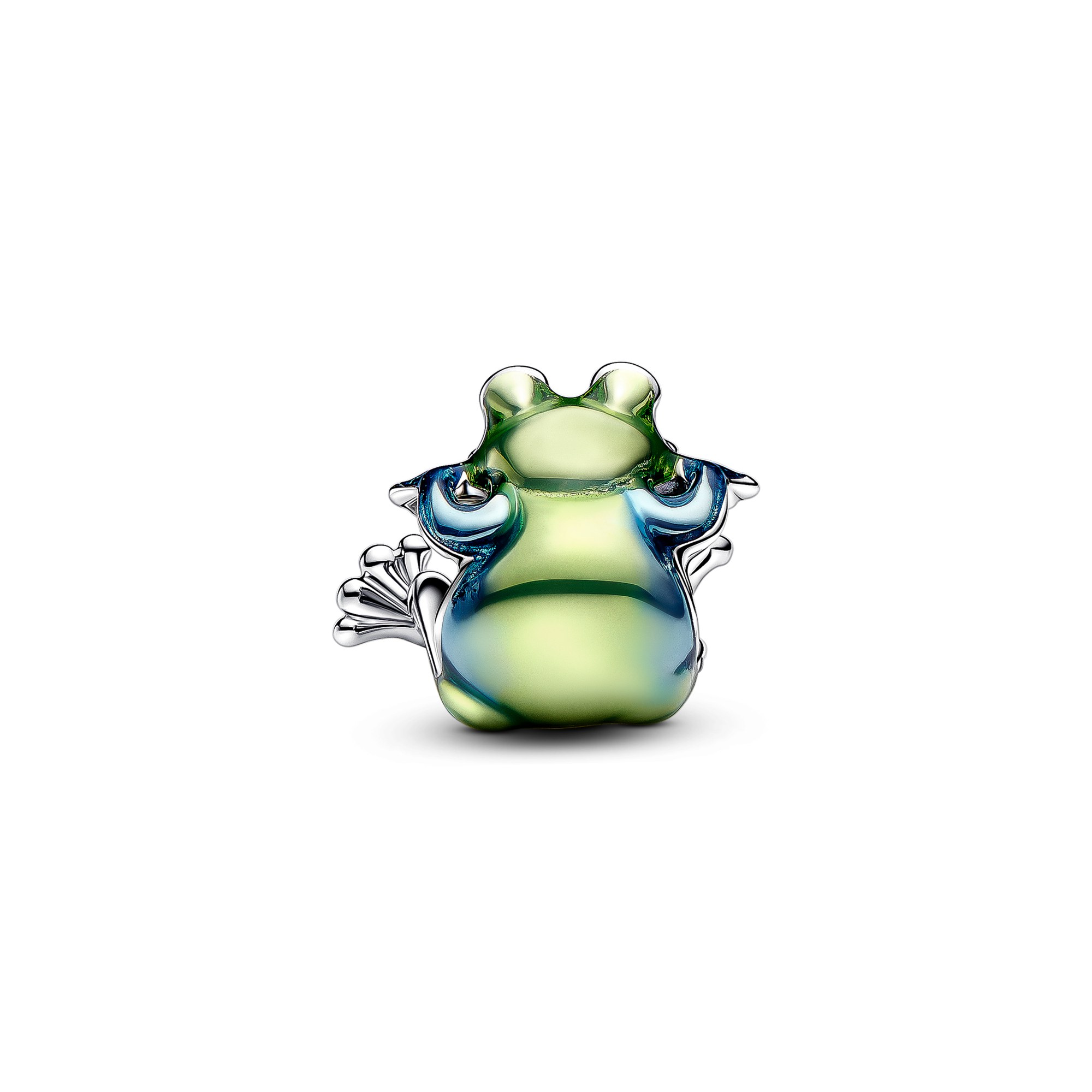 Pandora Kletternder Frosch Charm - Sterling Silber - Emaille Grün – Ansicht 4