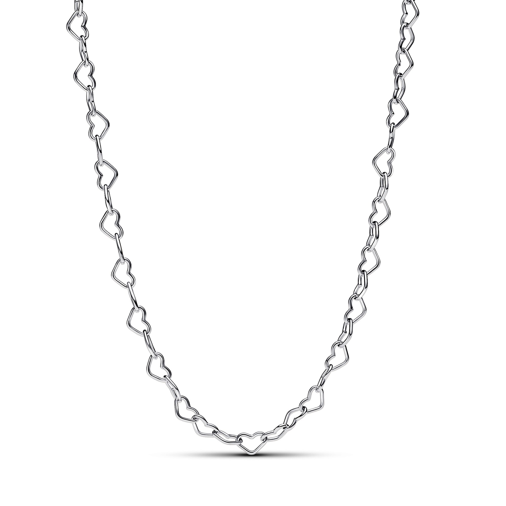 Pandora Verbundene Herzen Collier-Halskette - Sterling Silber - 45 cm