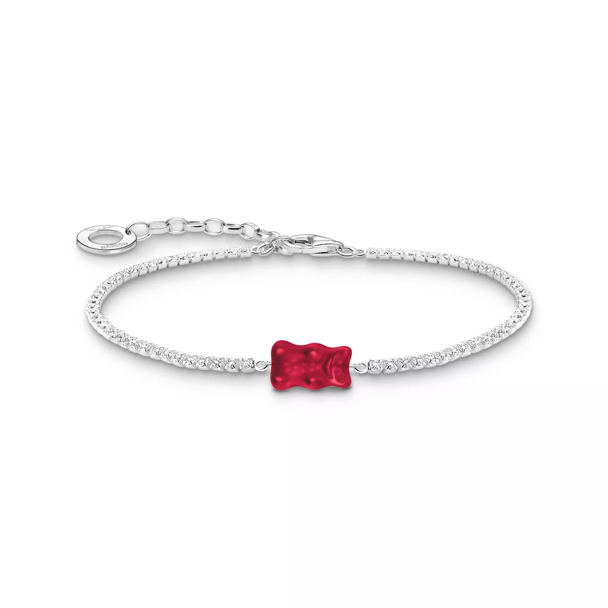 Thomas Sabo HARIBO Goldbär - Gummibärchen Armband - rot - Silber + Zirkonia - 16-19 cm – Ansicht 2