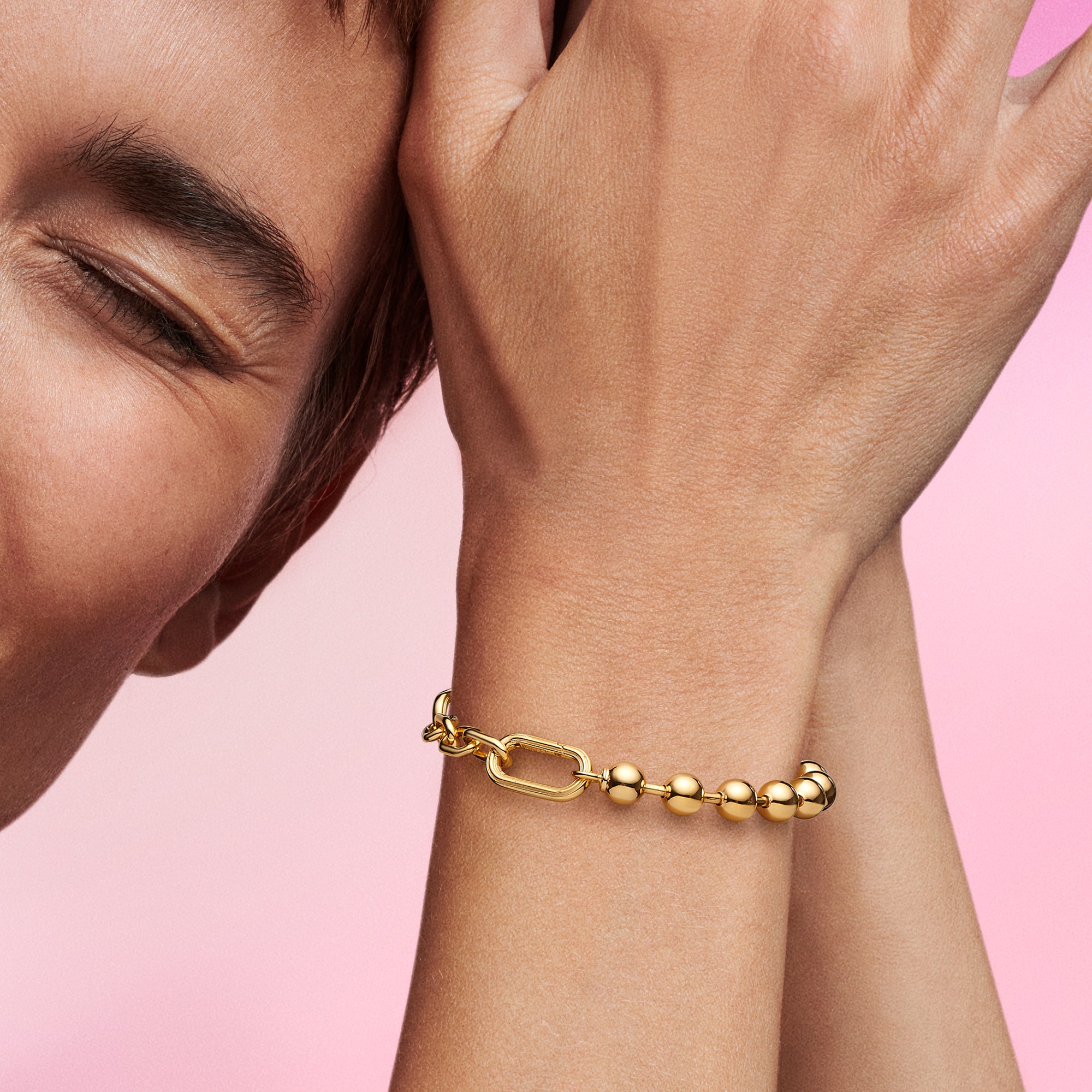Pandora ME - Kugel- & Gliederarmband - Gelbgold Vergoldung – Ansicht 4