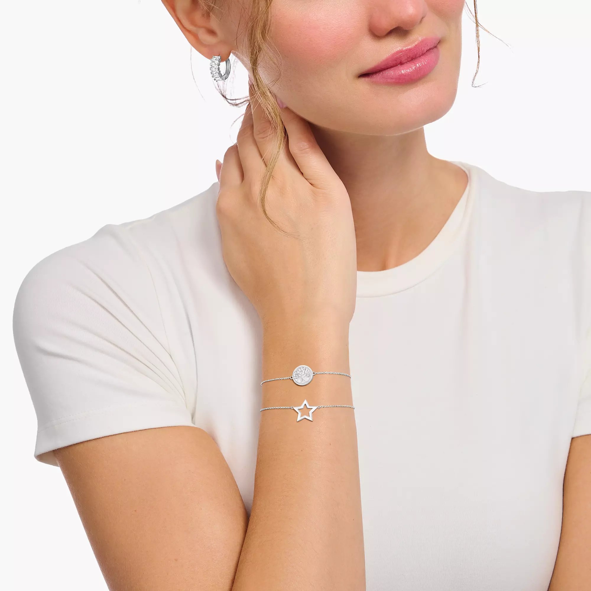 Thomas Sabo Essentials Armband - mit - tree of Love - Lebensbaum - Silber & Emaille - 16 bis 19 cm – Ansicht 2