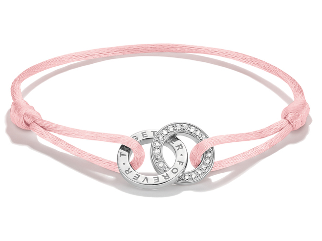 Thomas Sabo Together - A2240-051-9-L24V Armband - 24 cm - Sterling Silber recy. & Zirkonia - pink