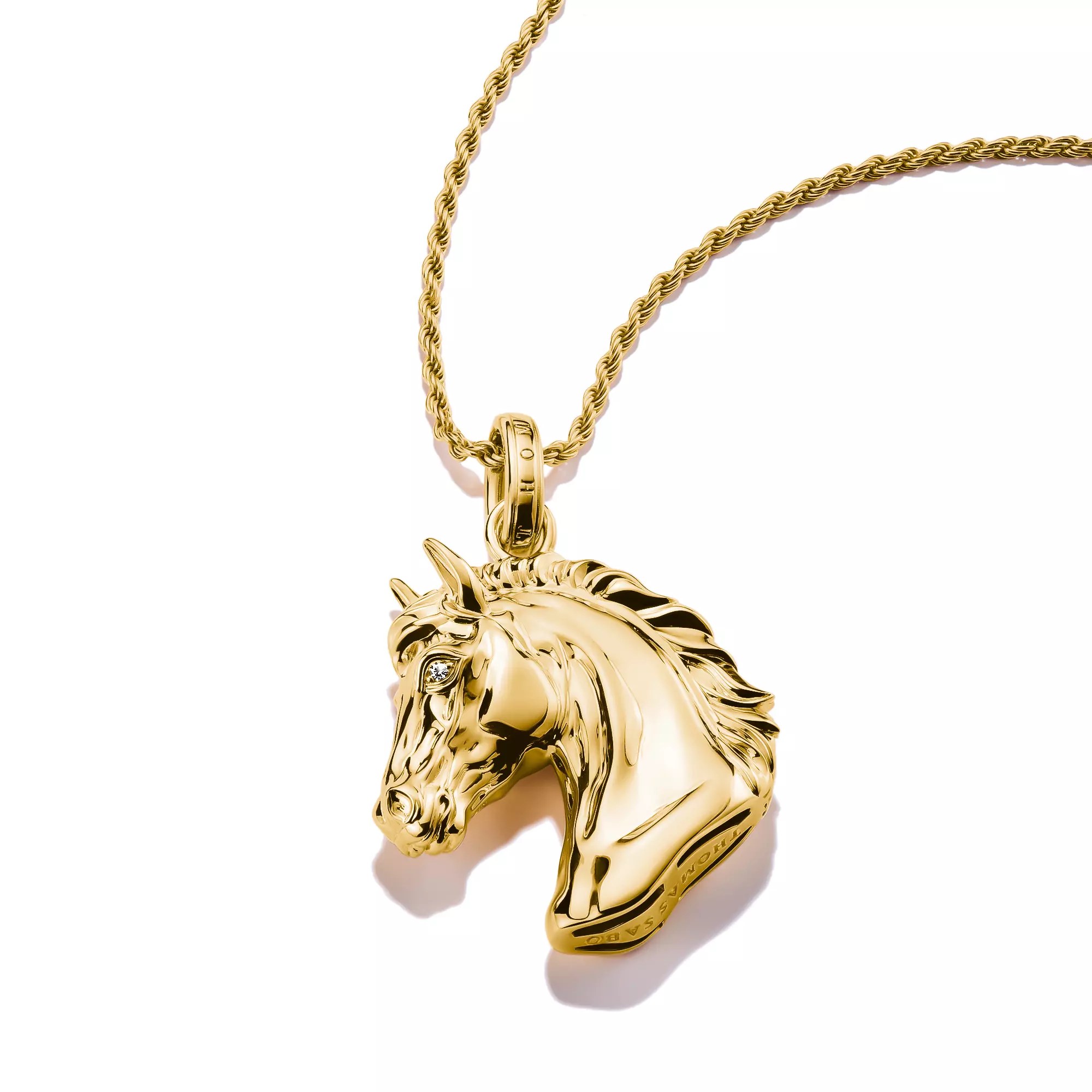 Thomas Sabo ELYNDRA Kette 50 cm - 750/- Gold auf Silber & Zirkonia - Gelbgoldfarben – Ansicht 3