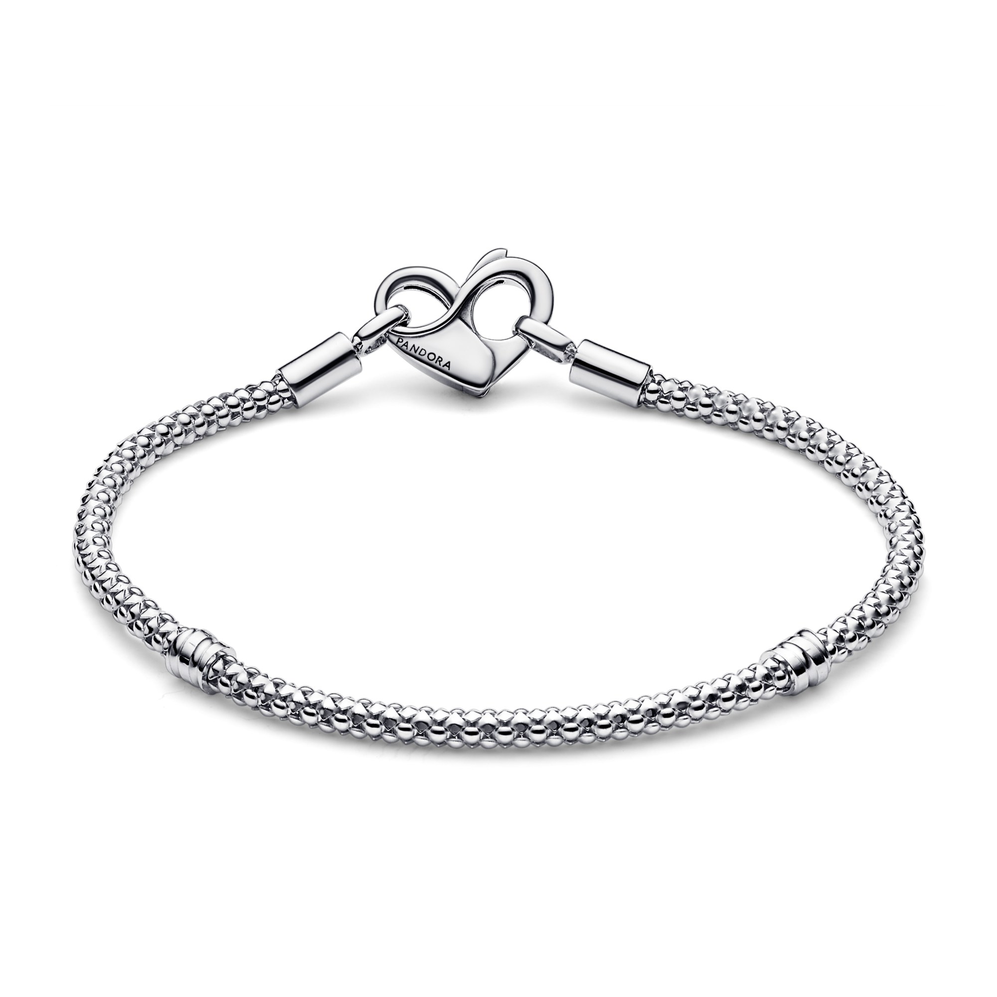 Pandora Armband - Herz-Karabiner Verschluß - Silber – Ansicht 3