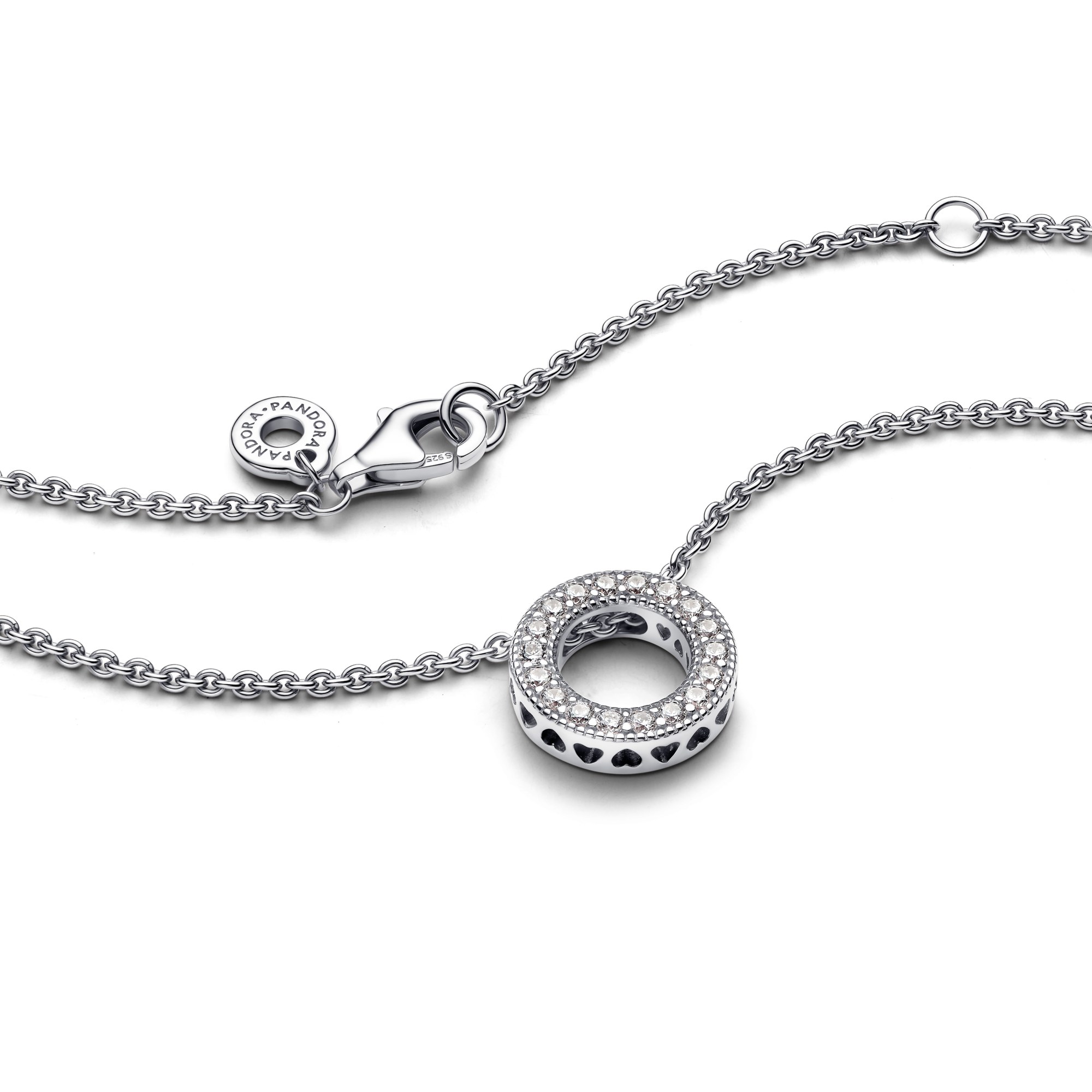 PANDORA Halskette mit Anhänger - Herzen von PANDORA Halskette - Hearts of PANDORA Necklace - 45 cm – Ansicht 3