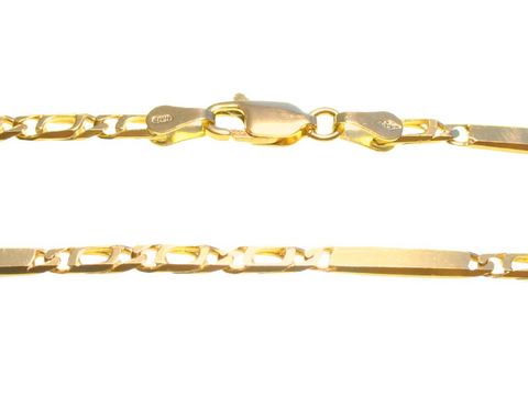 Kästchenpanzerkette Goldkette Gold 585 mit einer Länge von 45cm, Hersteller: Juwelier Harnisch, hochwertige Verarbeitung, glänzendes Design, ideal für jeden Anlass.