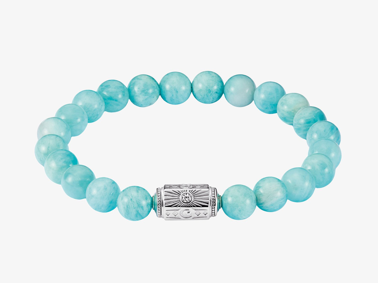 Thomas Sabo ELYNDRA A2212-643-17-L19 Armband - 19 cm - Sterling Silber recy. - geschwärzt & Zirkonia - türkis