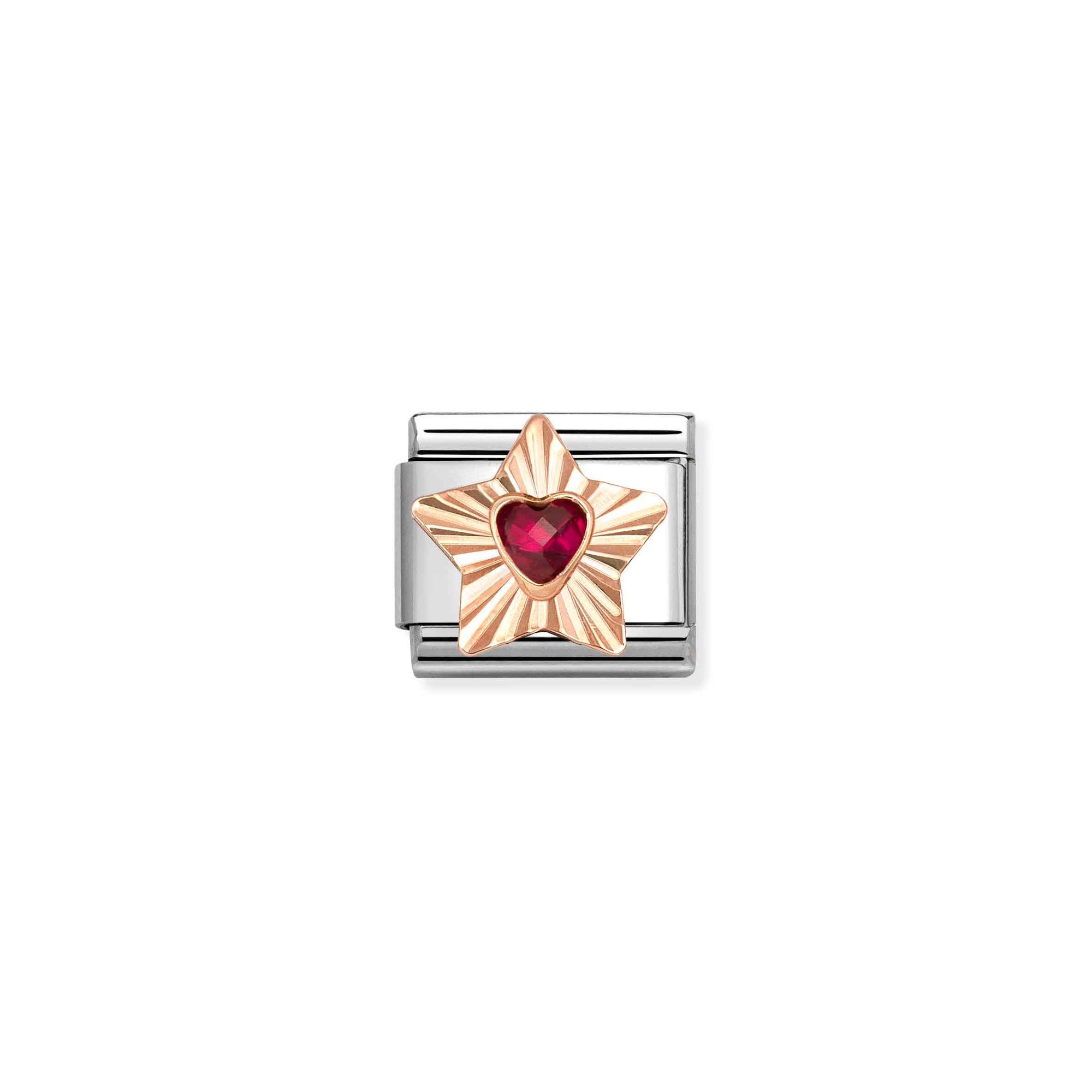 Nomination Classic Roségold charm - Stern - Rot – Ansicht 2