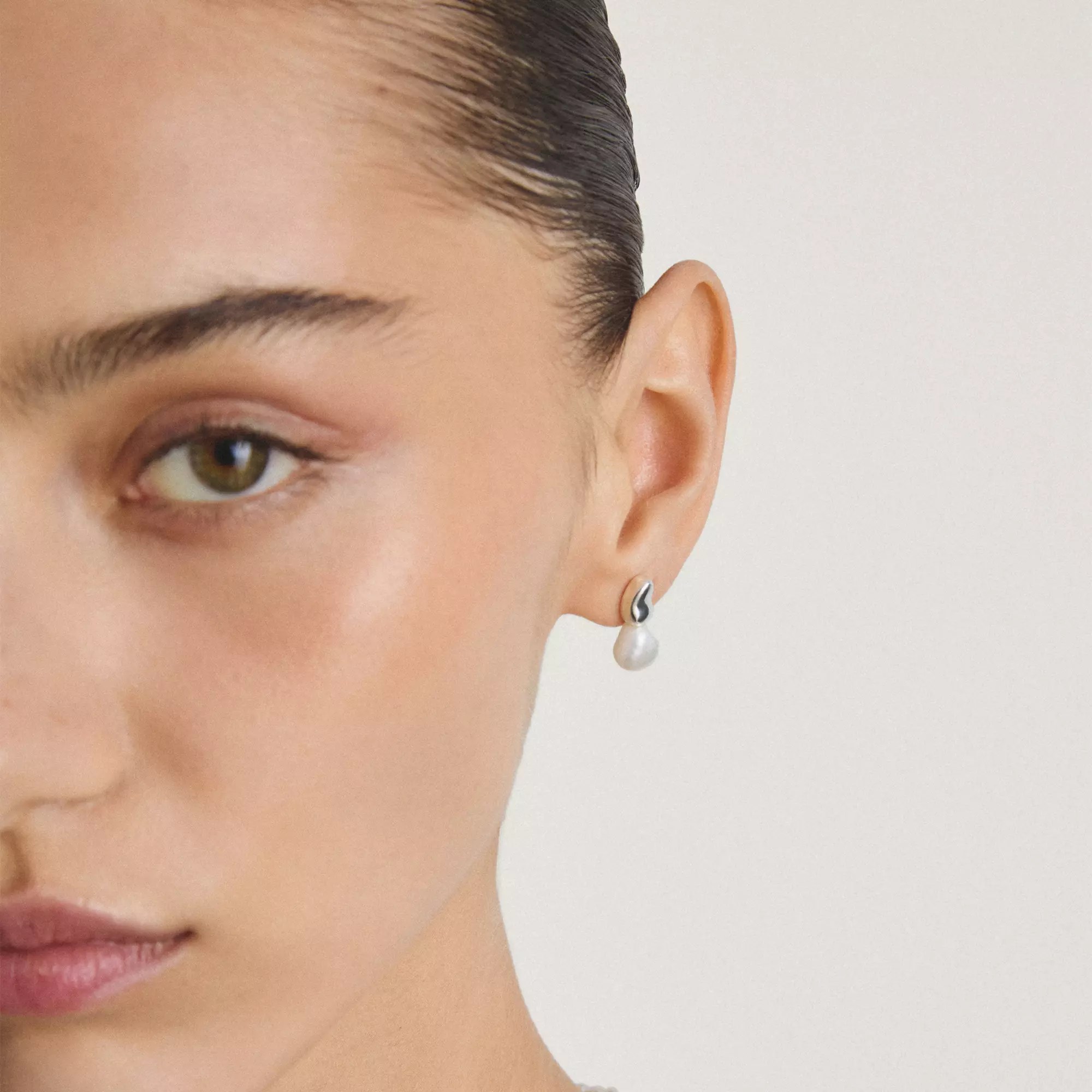 Thomas Sabo Bold Elegance - Ohrstecker - Sterling Silber recy. & Süßwasserperle – Ansicht 4