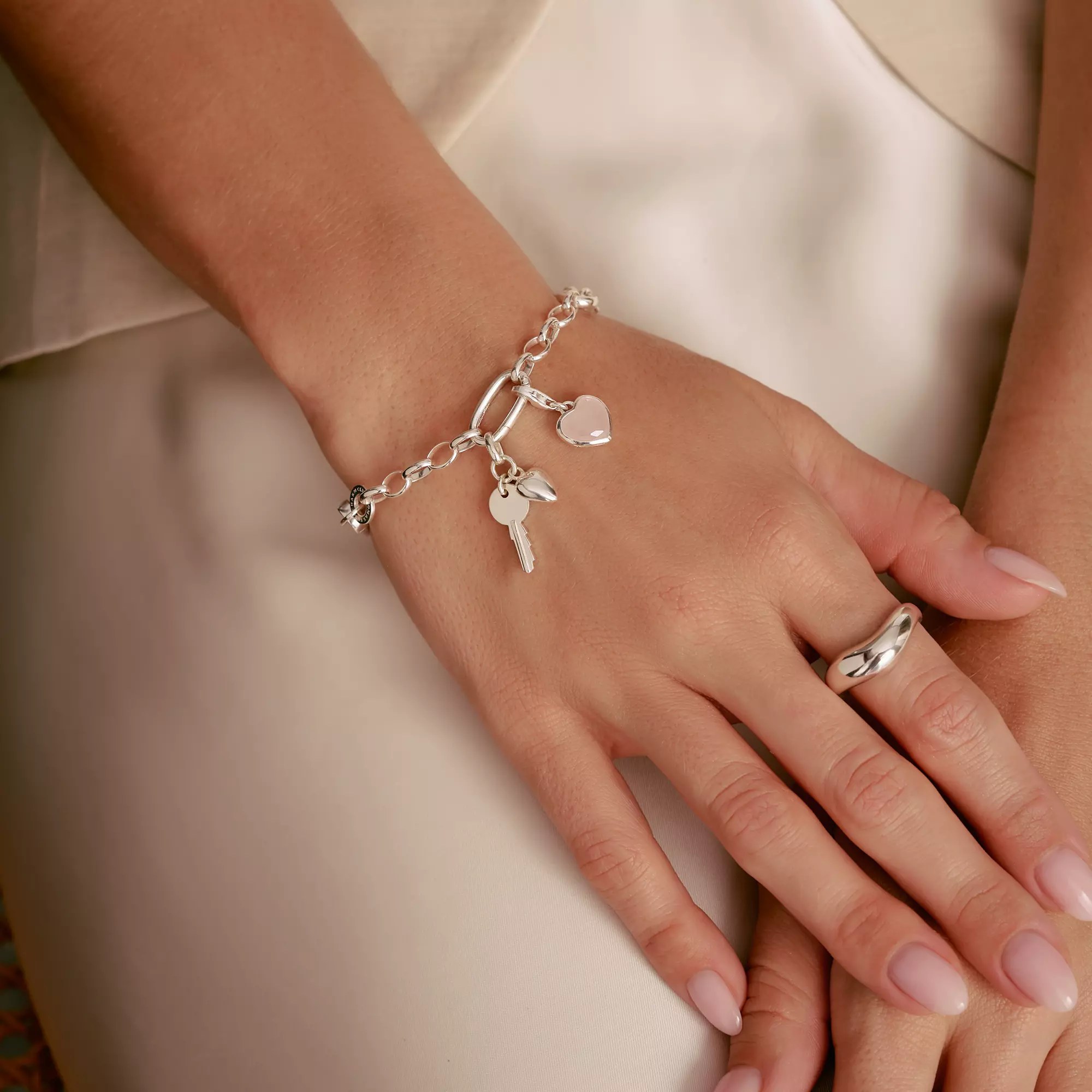 Thomas Sabo Connect - Schlüssel zum Herzen - Charm mit Öse - Silber – Ansicht 3