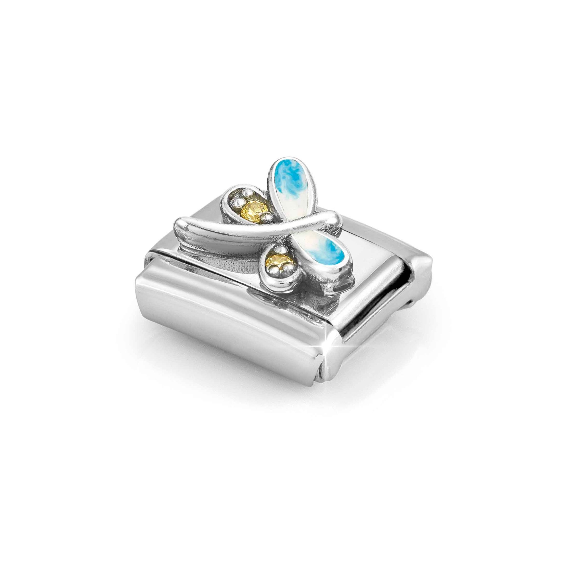 Nomination Composable Classic Charm Libelle - Edelstahl, Sterling Silber, Emaille, Zirkonia – Ansicht 4