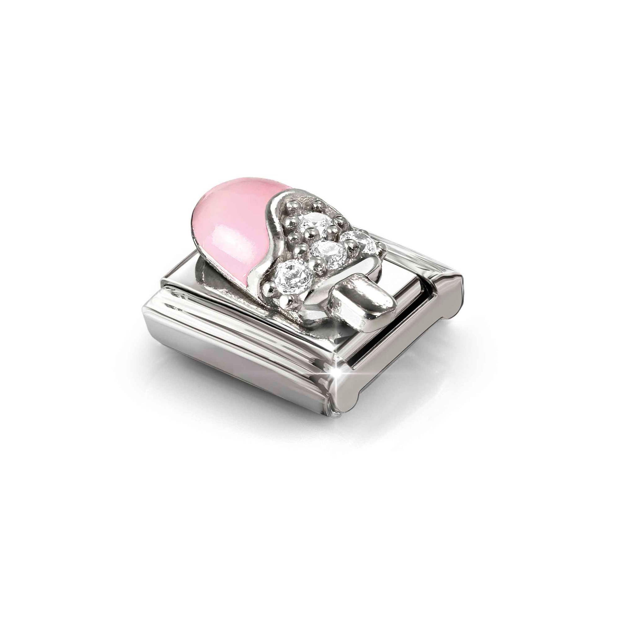 Nomination Composable Classic Charm Eis am Stiel rosa - Edelstahl, Sterling Silber, Emaille – Ansicht 4