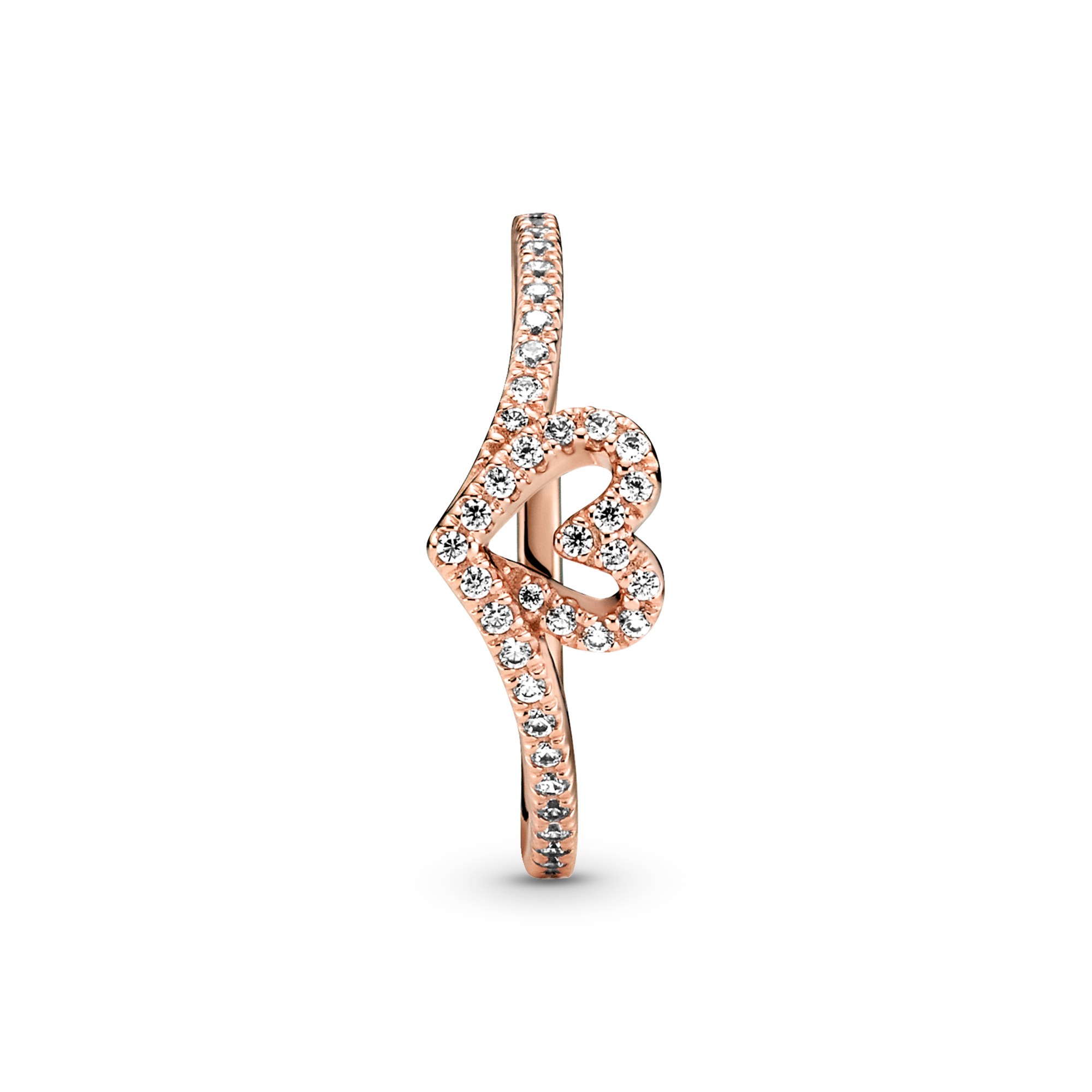Pandora Rosé Ring - Herz Rosé Ring mit Zirkonia – Ansicht 2