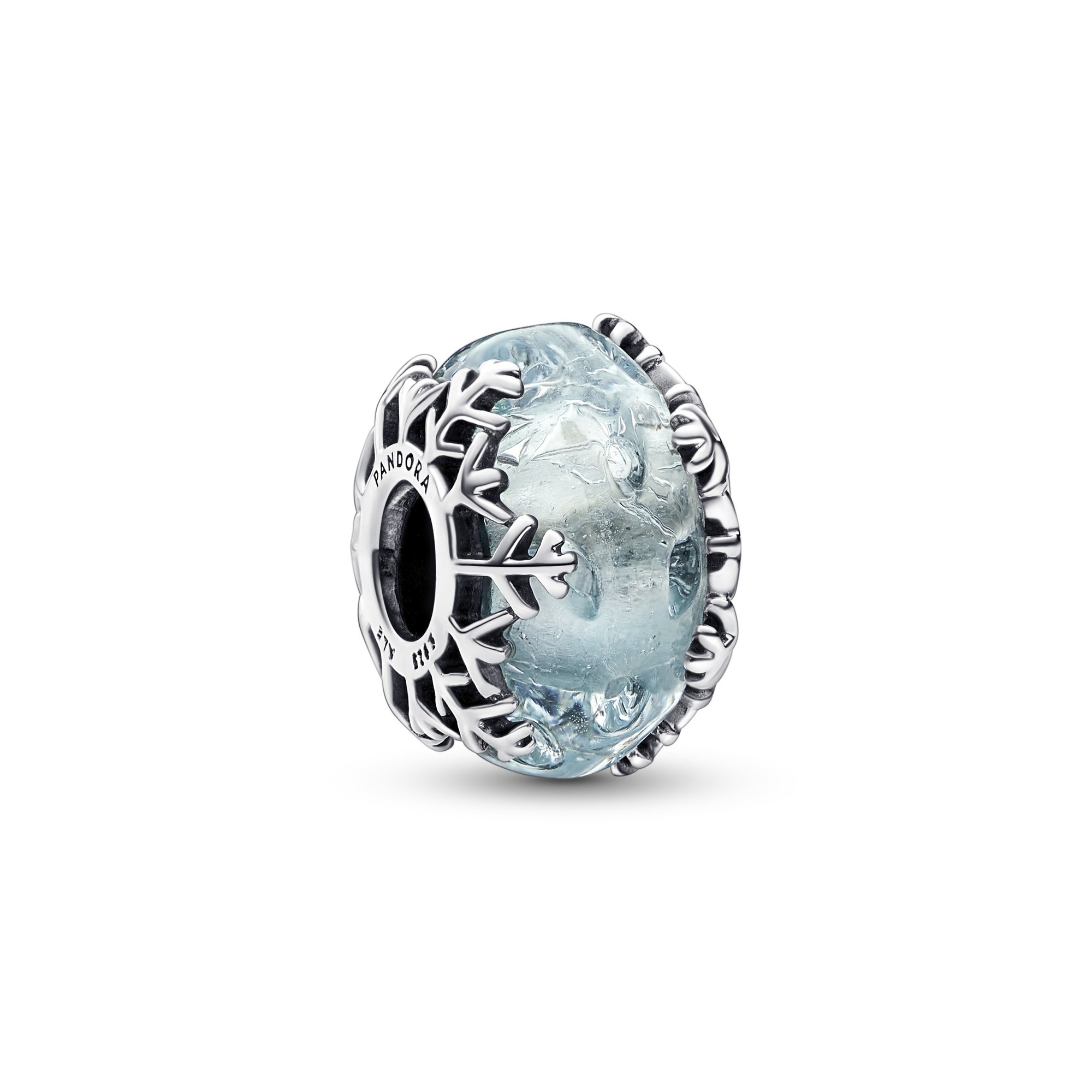 Pandora charm - Sterling Silber - Glas - Blau
