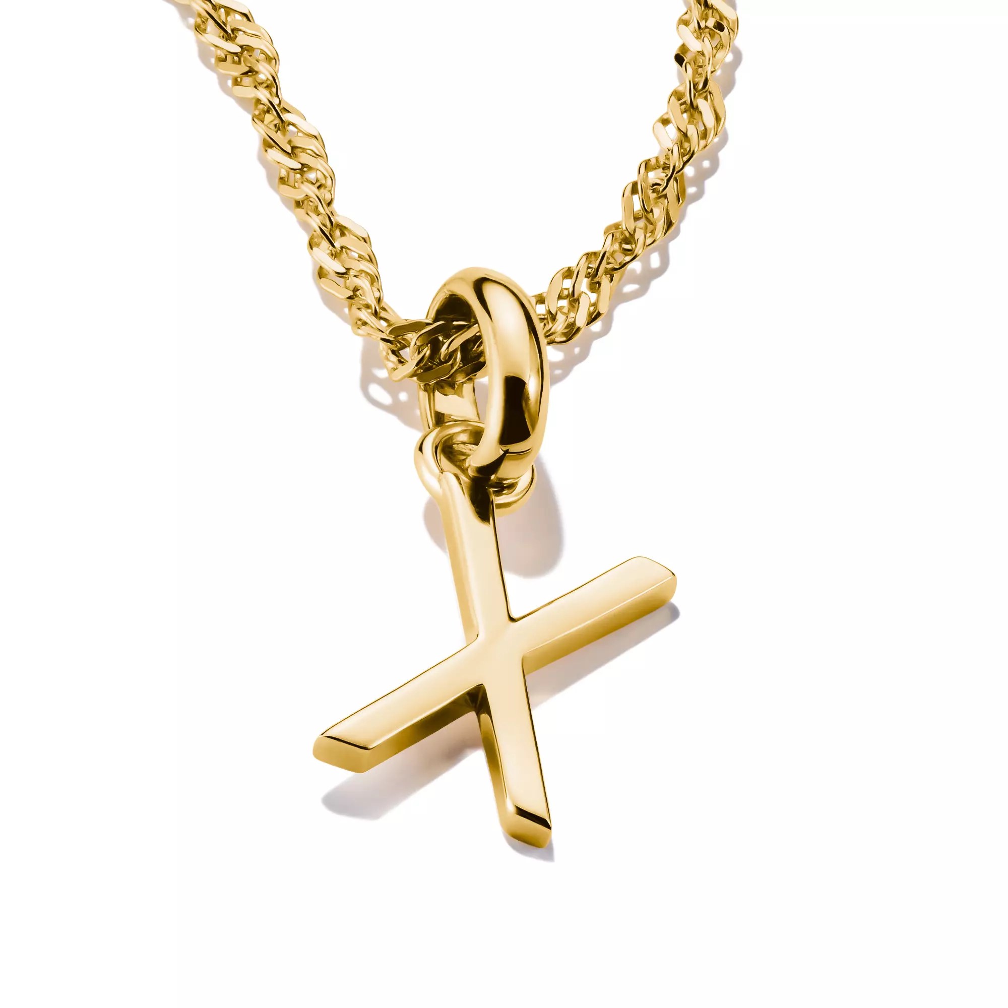 Thomas Sabo Connect - Buchstabe X - Charm mit Öse - Silber & Gelbgold Verg. – Ansicht 3