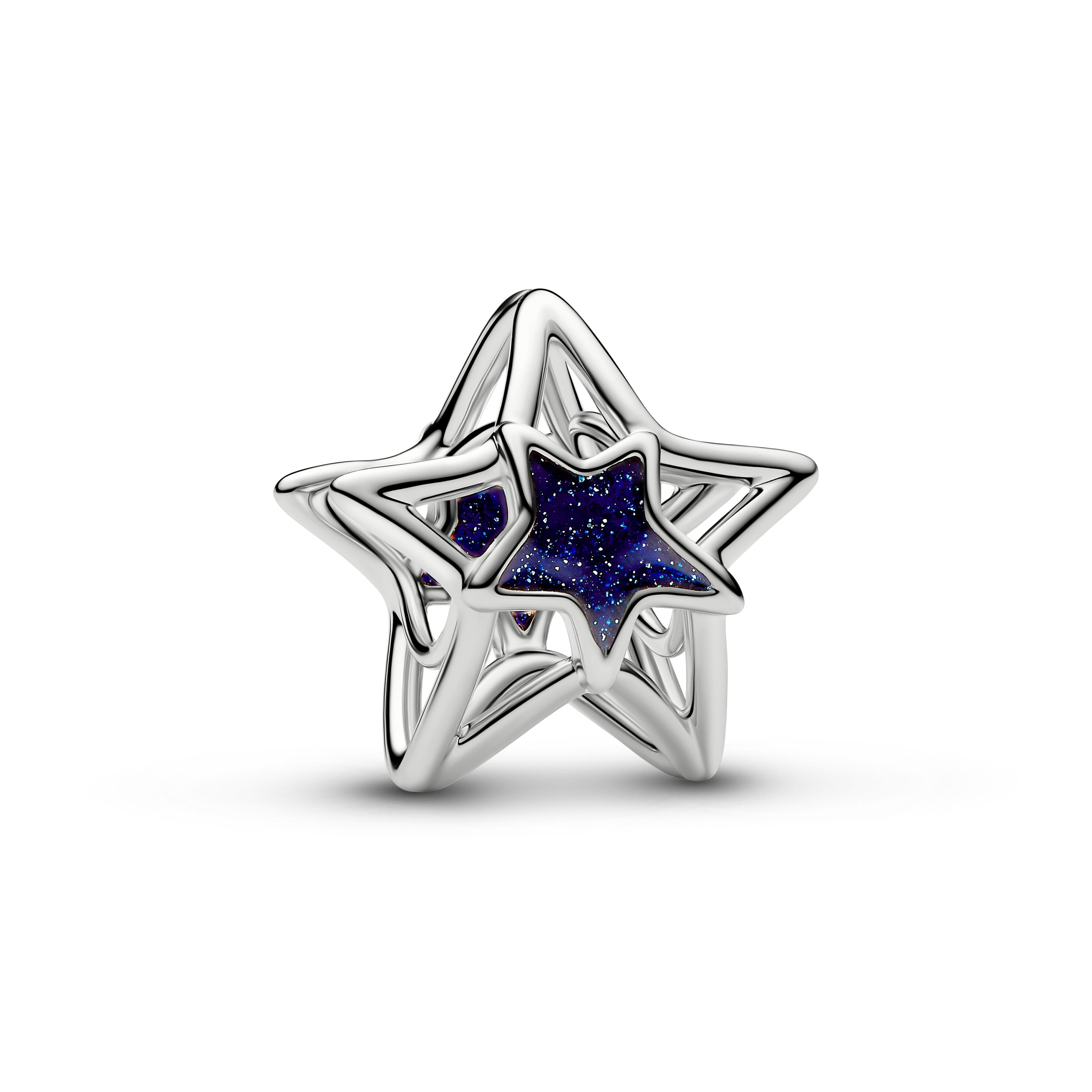Pandora Moments - Charm Stern - platiniert - durchbrochen - 735034C01