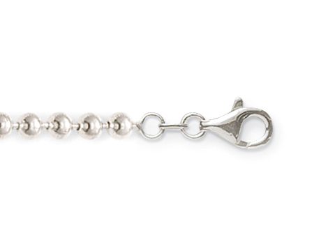Charm Trägerkette von Thomas Sabo in 53 cm Länge aus poliertem Silber mit Karabinerverschluss und runden Elementen zur individuellen Gestaltung mit Charms.