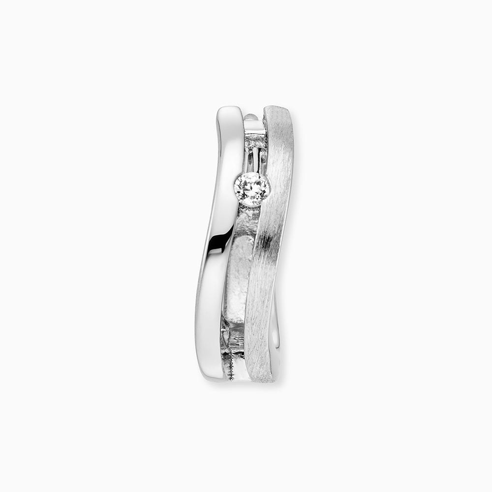 Engelsrufer BASIC Creole Ella mit Zirkonia - Silber rhodiniert 16 mm – Ansicht 3