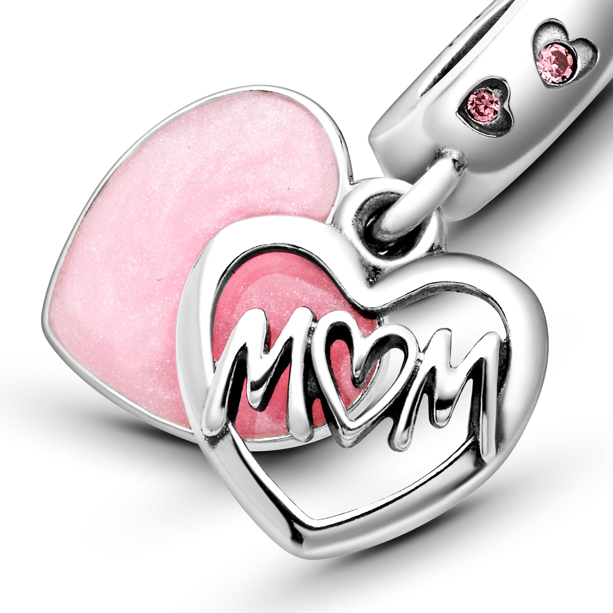 Pandora Silber Charm Anhänger - Mum - Zirkonia + Emaille – Ansicht 5