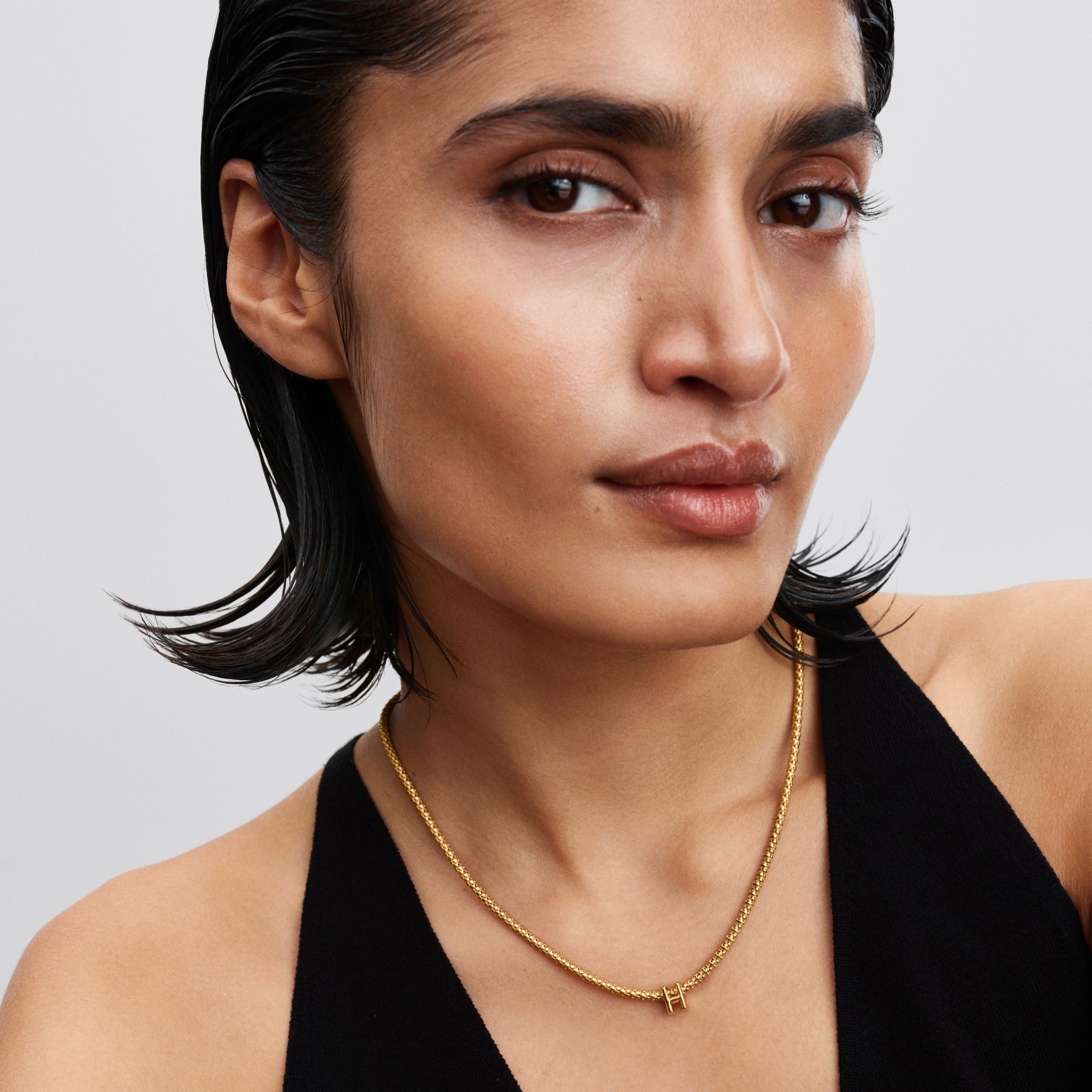 Pandora Strukturiertes Yin und Yang Mini-Charm - Gelbgold Vergoldung – Ansicht 4