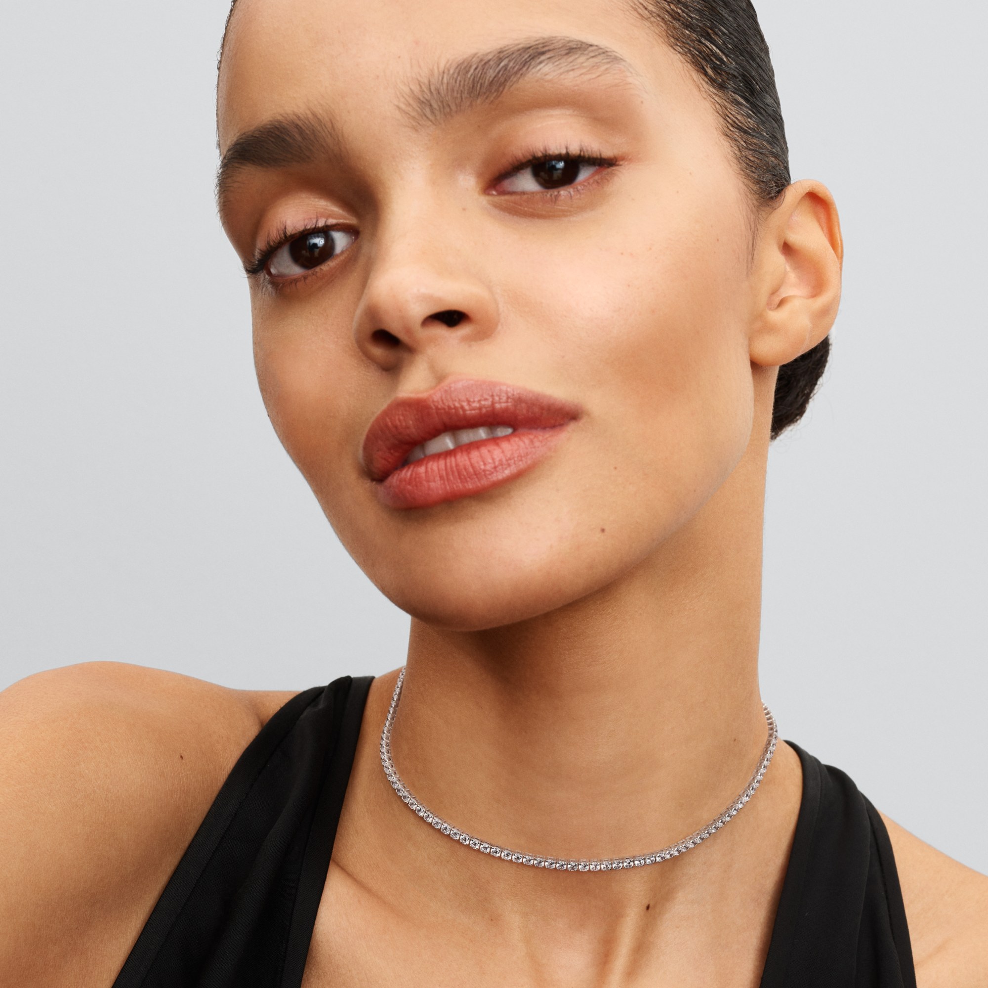 Pandora Kette - Tennis Choker Halskette - Sterling Silber - Zirkonia - 40 cm – Ansicht 3