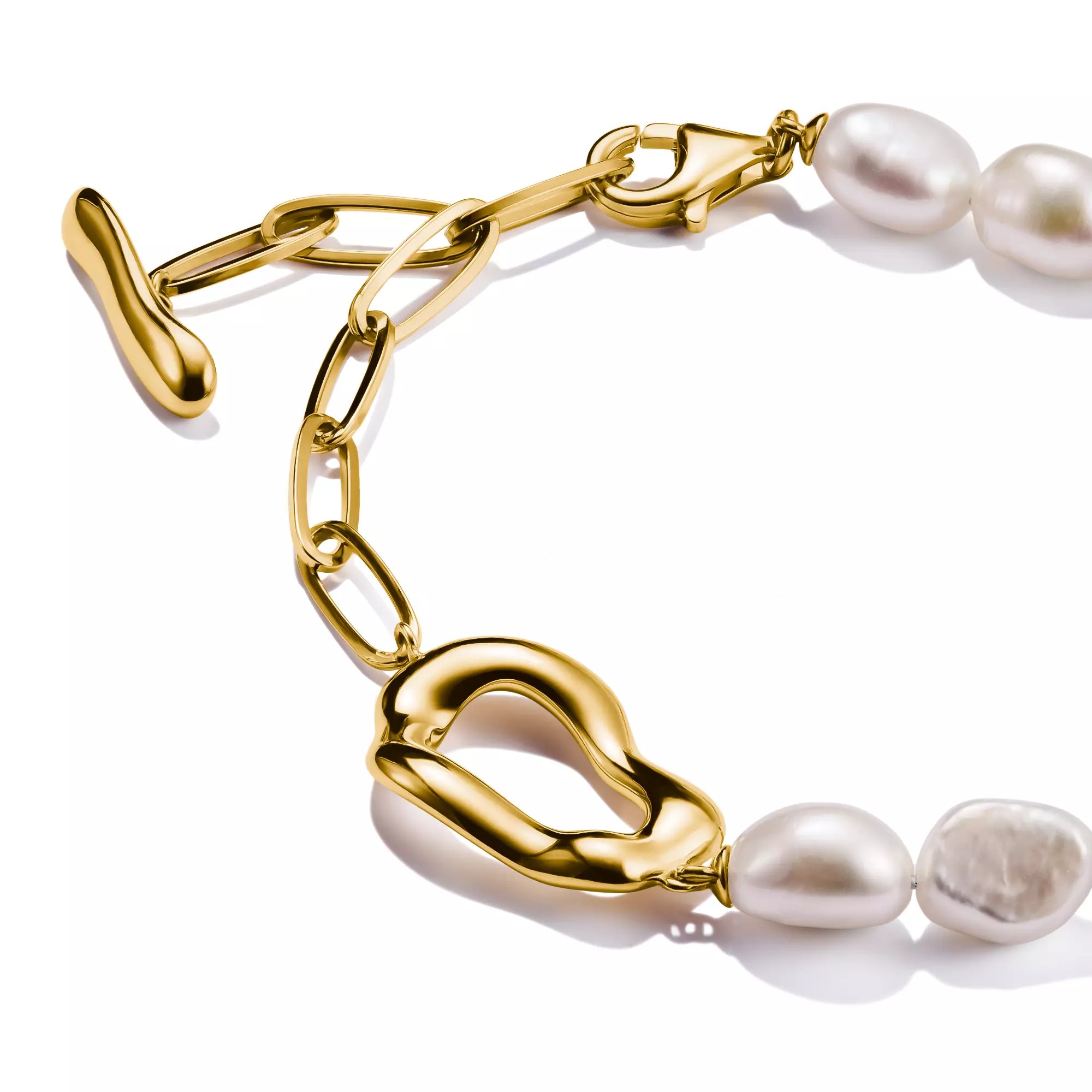 Thomas Sabo Perlenarmband Natural Beauty vergoldet – Silber – Perle – 16–19 cm – Ansicht 3