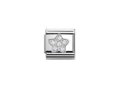 Sternanhänger aus Silber mit Zirkonia von Nomination, Silvershine Motiv, zeitloses Design und funkelnde Details, ideal für individuellen Schmuck.