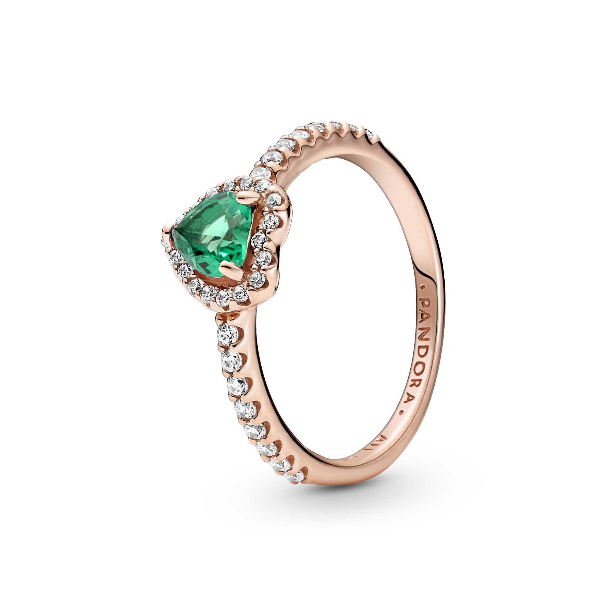 Pandora Ring - Funkelnder mit Herz - Roségold Vergoldung - Kristall - Bunt