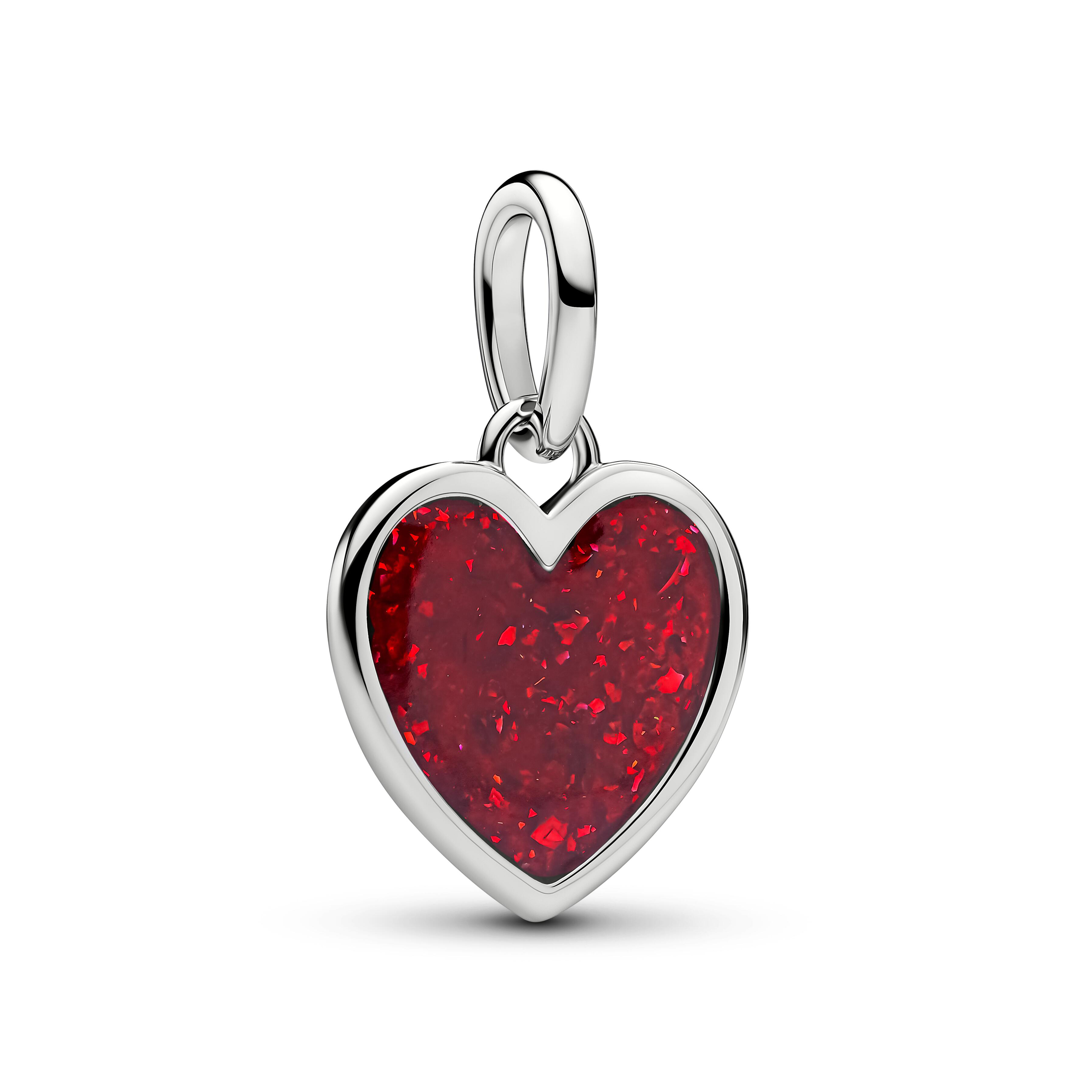 Pandora Moments - Hänge-Charm Herz - platiniert - 735088C03