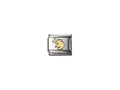 Classic Sternzeichen Stier von Nomination, gefertigt aus Gold und Edelstahl, zeigt das Symbol des Stiers in einer modernen und stilvollen Ausführung. Ideal als Schmuckstück oder Geschenk.