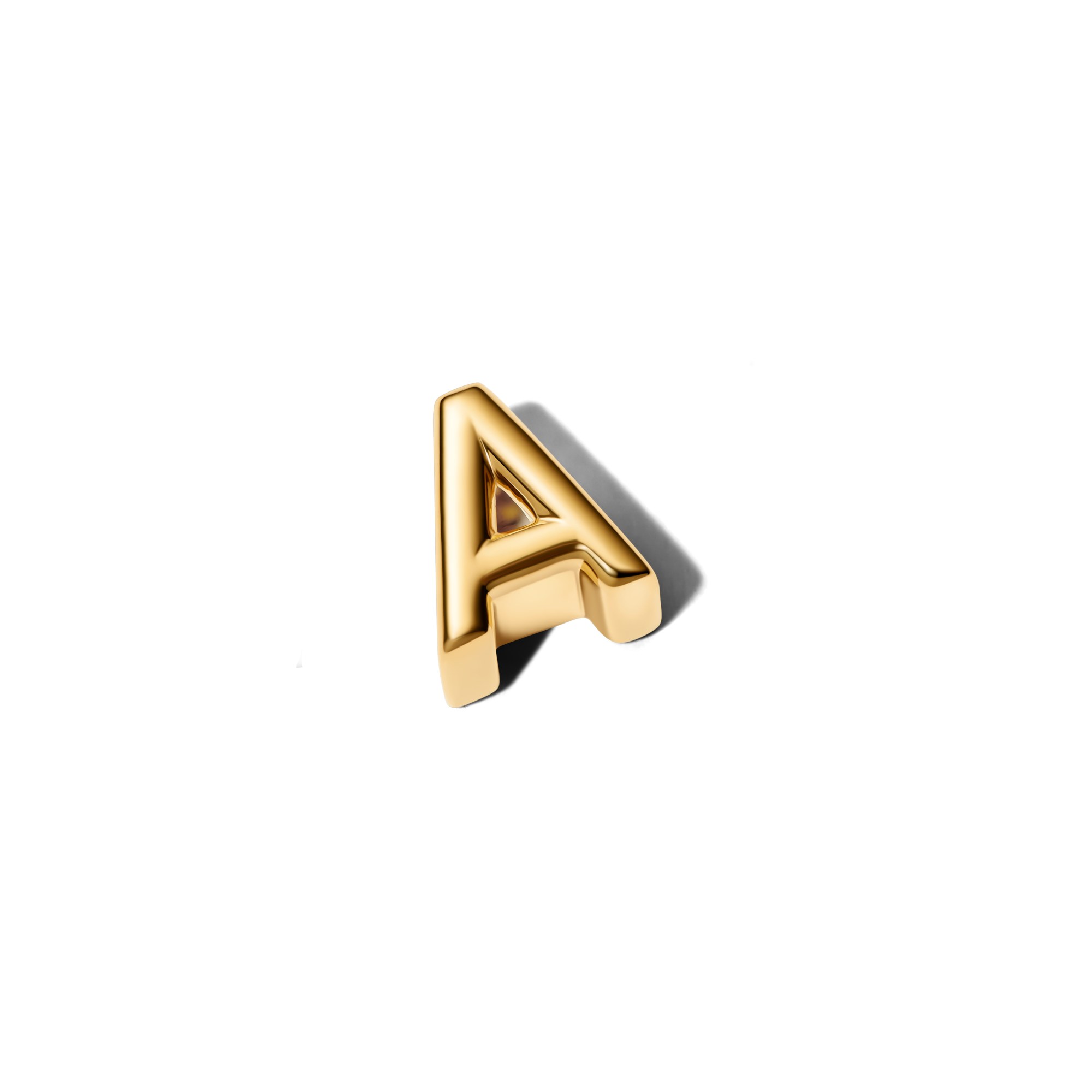 Pandora Buchstabe A - Alphabet - Mini Charm Gelbgold Vergoldung – Ansicht 4