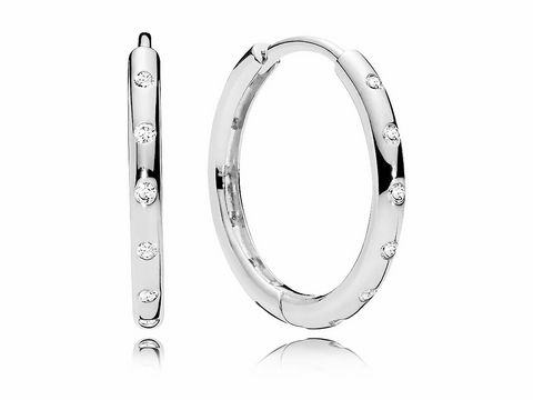 PANDORA - 296244CZ - Tröpfchen - Creolen - Silber