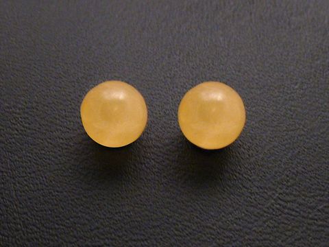 Ohrringe Kugeln 6,5 mm aus Sterling Silber in gelb mit Citrin, hochwertig verarbeitet, elegant und zeitlos, ideal für jeden Anlass und erweitern den Schmuckstil.