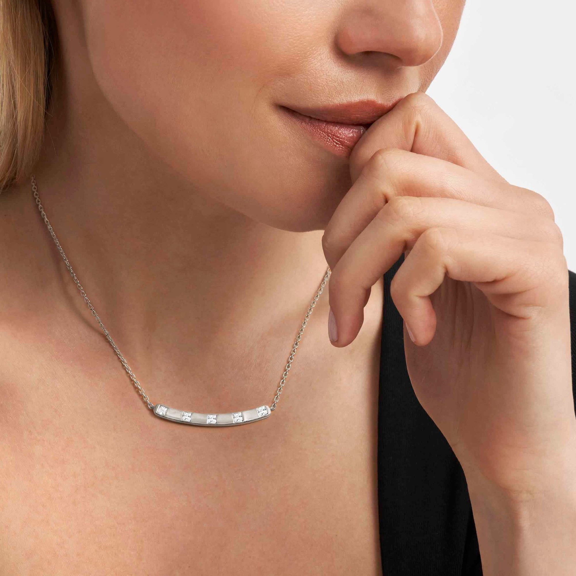 Nomination Carismatica Collier - Silber vergoldet - Zirkonia Weiß - 38 - 44 cm – Ansicht 2
