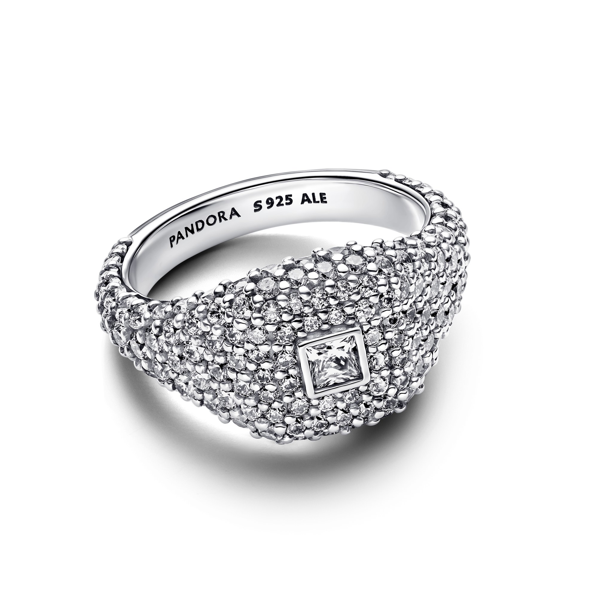 Pandora Cocktail Ring aus Silber mit klarem Zirkonia – Ansicht 2
