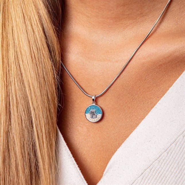 DUR Anhänger Strandkorb - P3073 - Sterling Silber – Ansicht 2