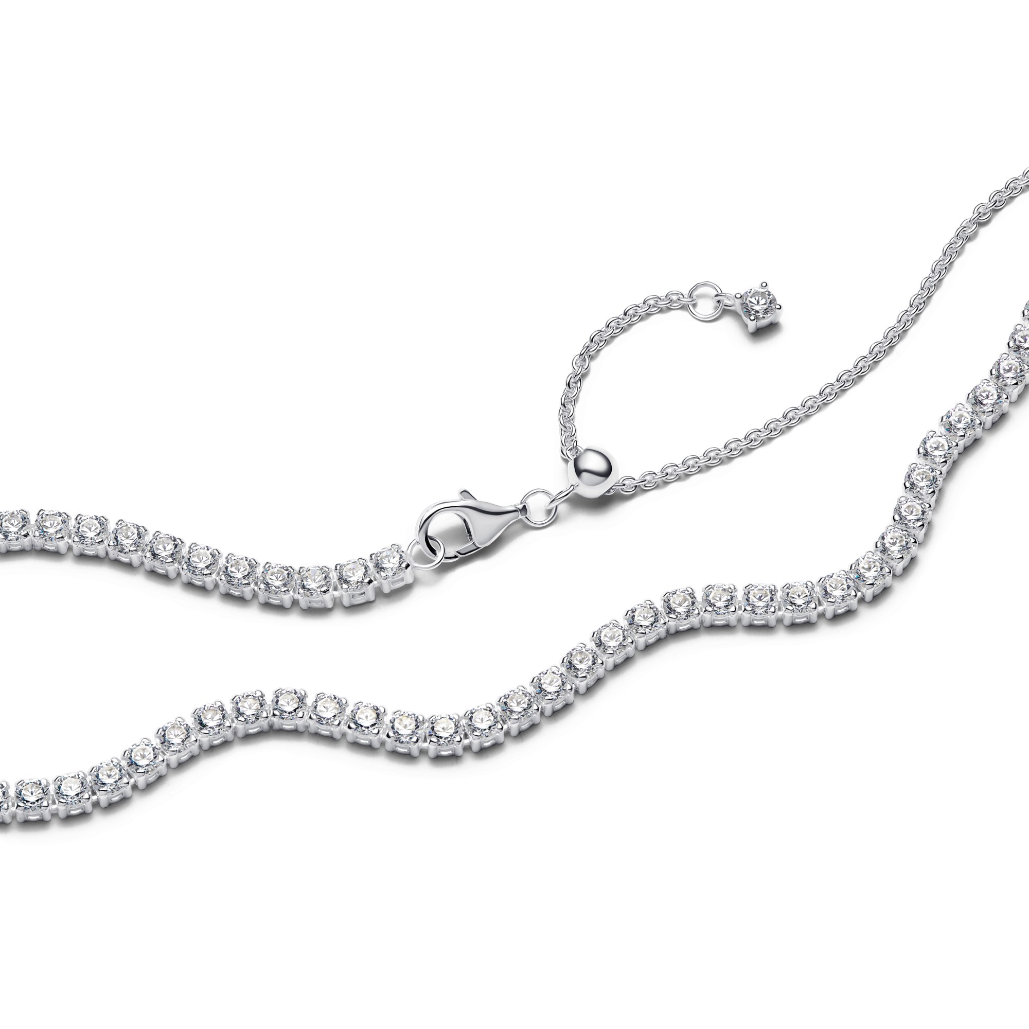 Pandora Kette - Tennis Choker Halskette - Sterling Silber - Zirkonia - 40 cm – Ansicht 2