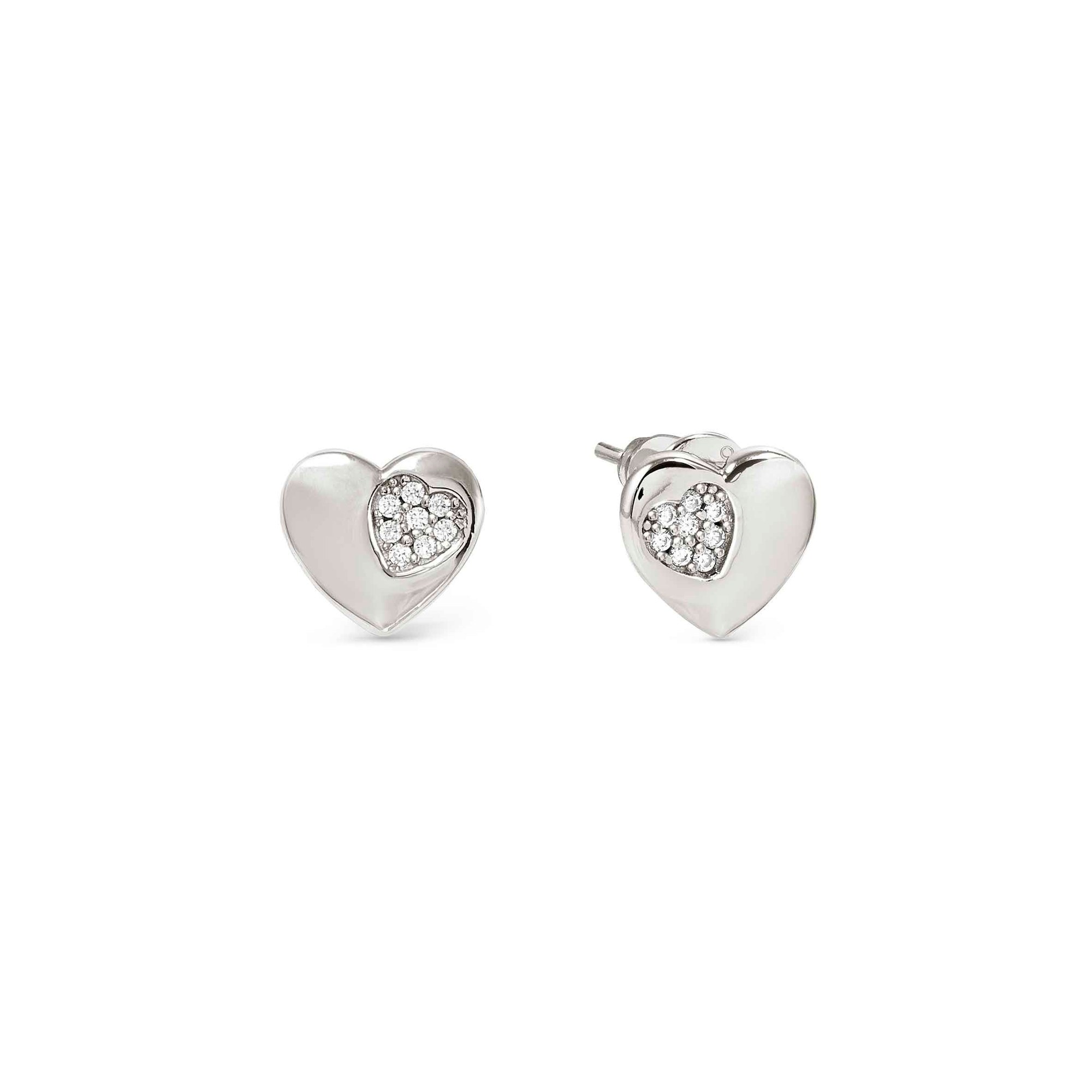 Nomination Petit Sparkle - Sterling Silber Ohrstecker - Herz - Zirkonia – Ansicht 2
