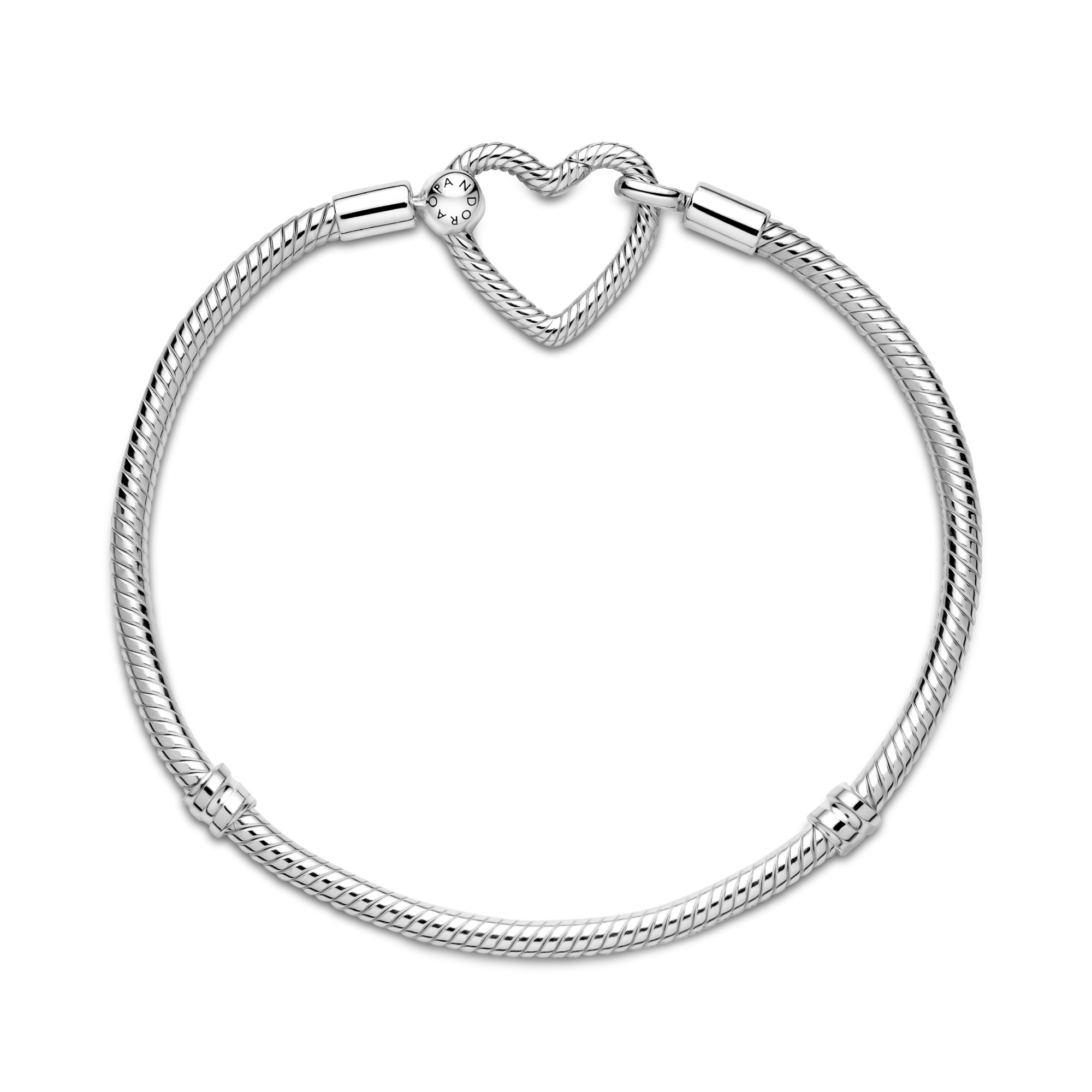 Pandora Silber Armband - offenes Herz – Ansicht 2