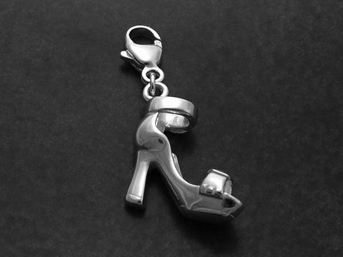 37739-0 High Heel Schuh Anhänger aus Sterling Silber, sexy Design, Hersteller Juwelier Harnisch, perfekt für Modebegeisterte und als stilvolles Accessoire für jedes Outfit.