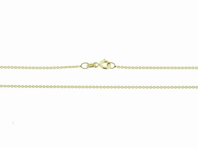 Ankerkette rund in Gold 333, 50 cm lang und feiner Ausführung, Hersteller Juwelier Harnisch, ideal für eleganten Schmuck und vielseitige Stylings.