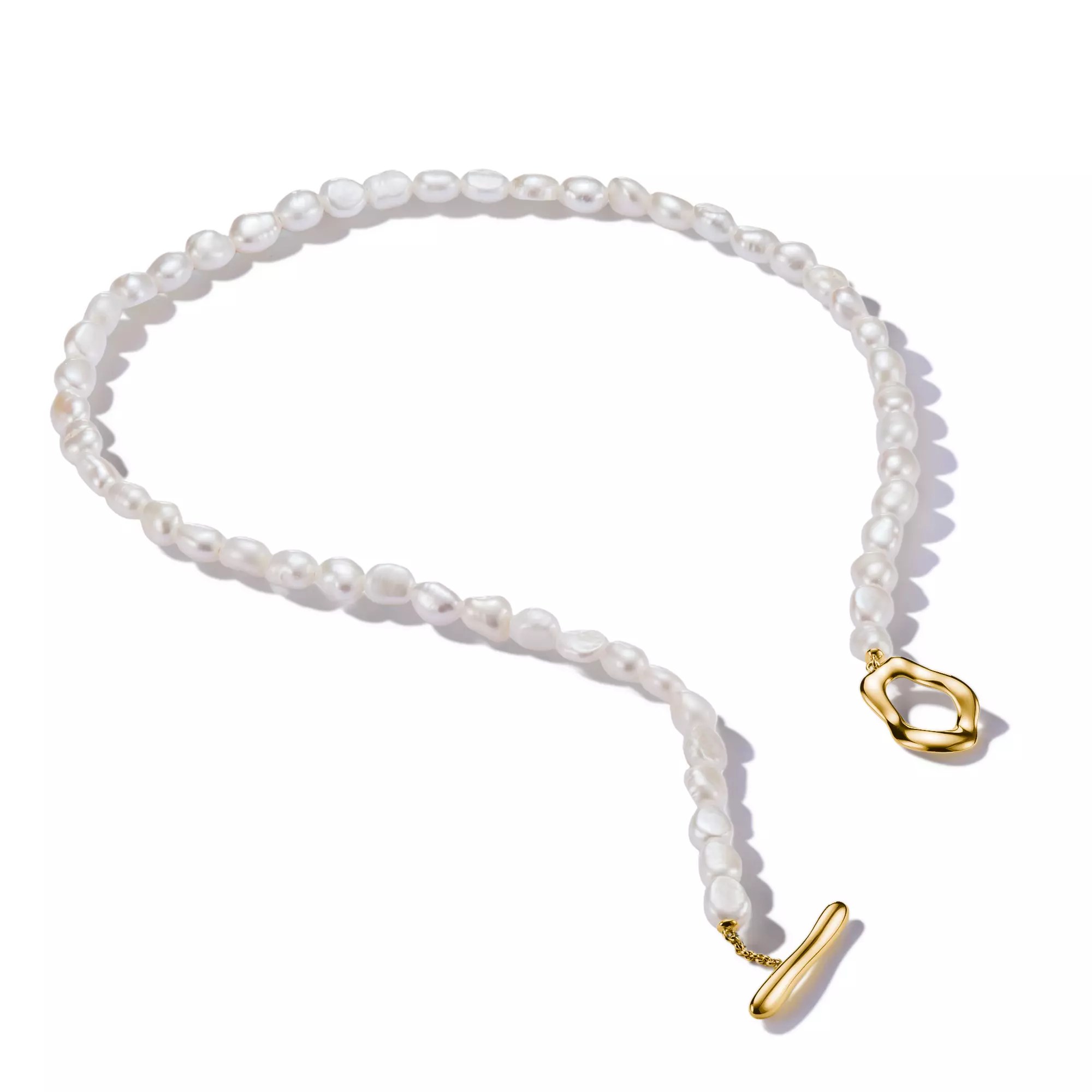 Thomas Sabo Kette - Zuchtperle - Bold Elegance 45 cm - Silber vergoldet – Ansicht 3