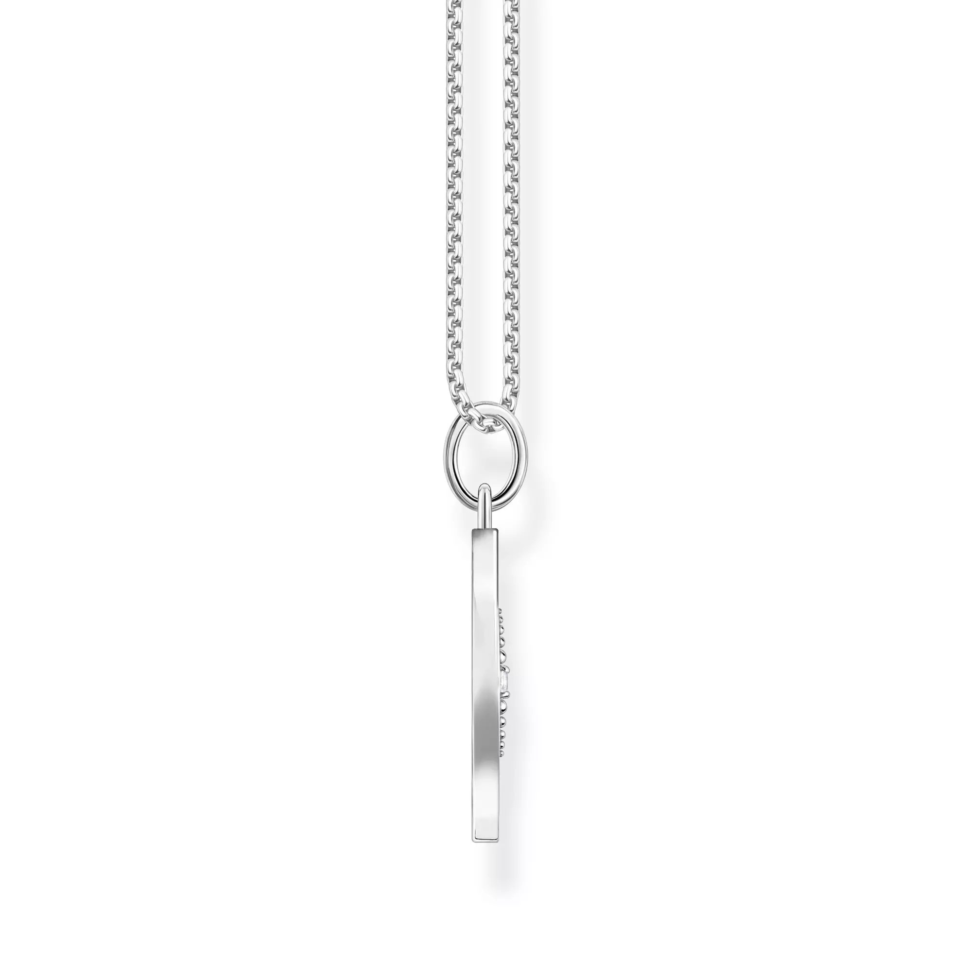 Thomas Sabo Kette Lebensbaum Sterling Silber geschw. - Zirkonia - 45 cm verstellbar – Ansicht 2