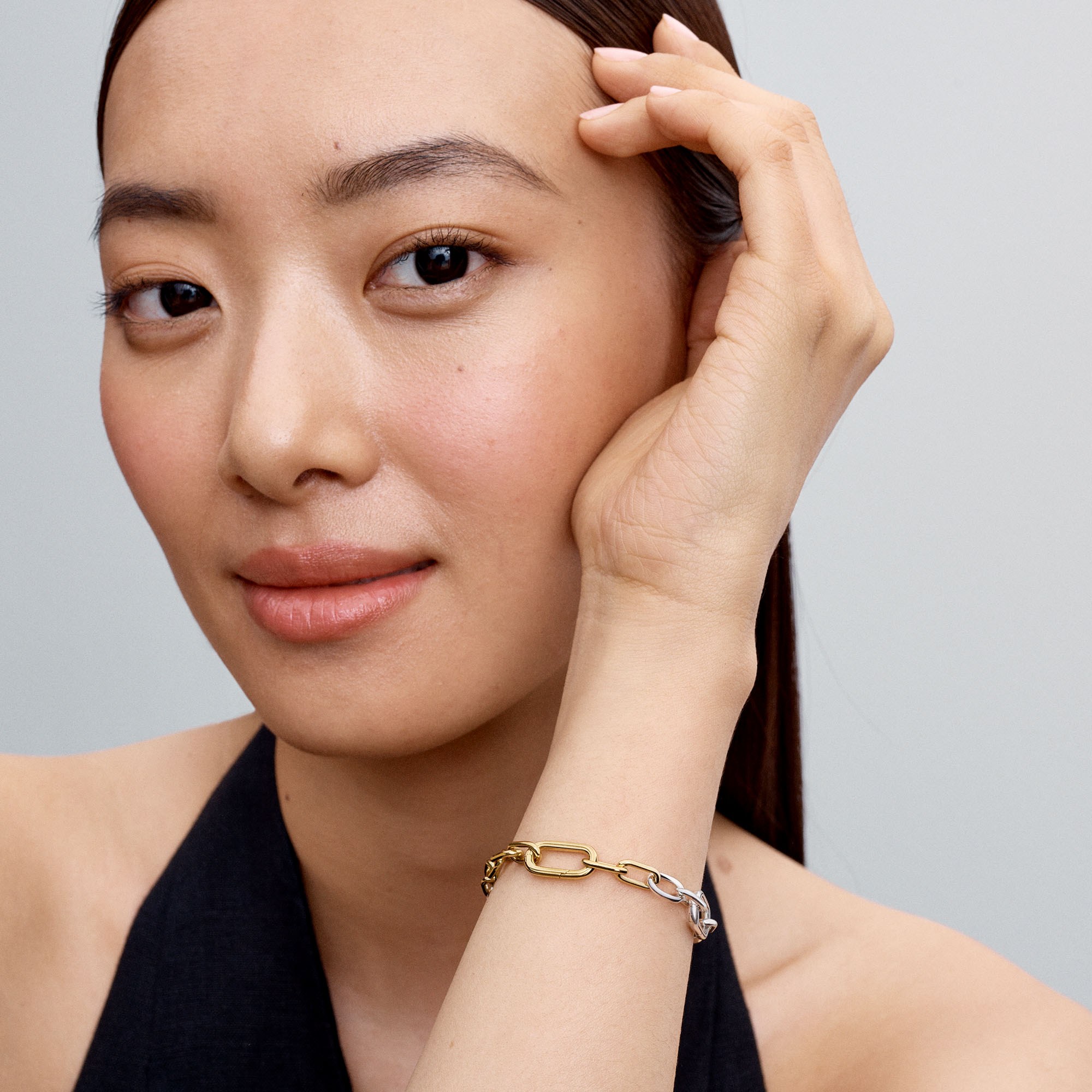 Pandora ME - Gliederarmband aus Silber & Gelbgold vergoldet – Ansicht 3