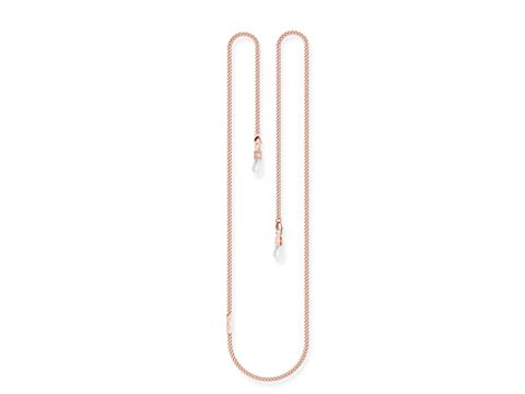 Brillenkette aus rosegoldenem Metall von Thomas Sabo, Modell EKE001-225-40-L76, mit feinen Details und eleganten Endstücke für stylisches Tragen von Brillen.