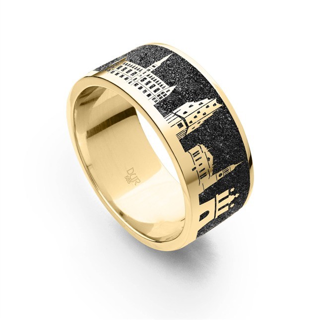 DUR Lavasand Ring Nachtring Hamburg 2.0 - Sterling Silber - Gr. 60 – Ansicht 3