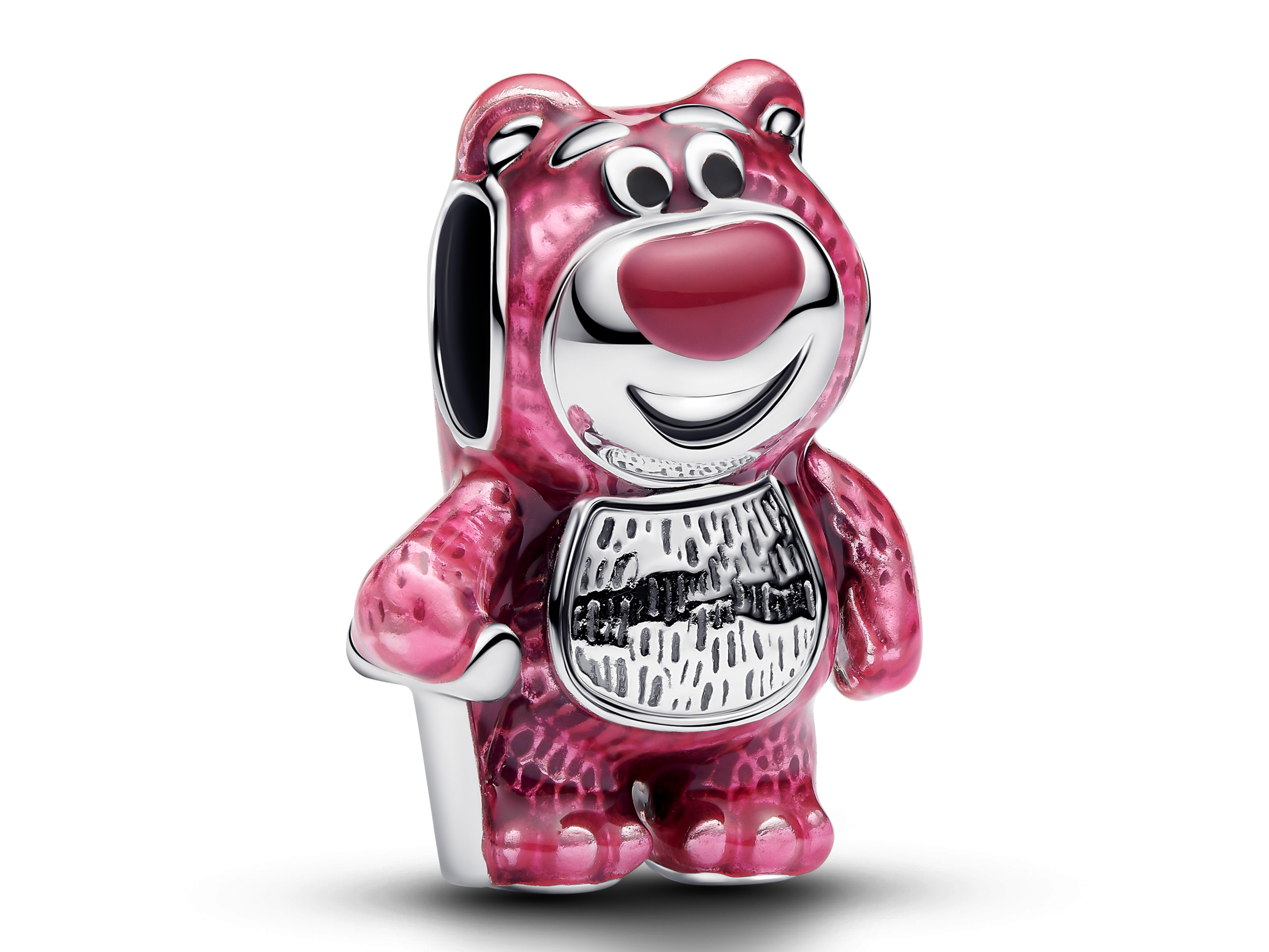 Pandora 794740C01 - Disney Pixar Villains Lotso der Bär - duftender Charm - Sterling Silber - Emaille Pink